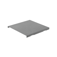 Крышка на угол внешний вертикальный 50х300 мм с разворотом трассы на 180 гр. "ПЛЮС" INOX304 КМ-Профиль (KVLTDplus90-50-300 INOX304)