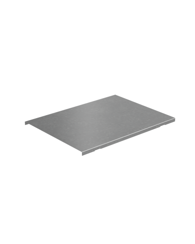 Крышка на вертикальный Т-ответвитель переходник 400-150 мм с разворотом трассы на 90 гр. ПЛЮС (нижняя часть меньше исходной) КМ-Профиль (KTDPSplus90-400-150) в Рубцовске Аксессуары для лотков Pintop.ru