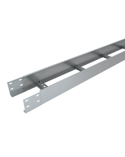 Лоток лестничный 100х200х1,2 L2500 мм Быстрый монтаж HD85 КМ-профиль (LLS100-200-1.2-2500 HD85) в Рубцовске Кабельные лотки Pintop.ru