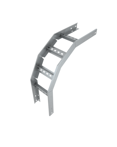 Угол лестничный вертикальный внешний 90 гр. 80х400х1,2 мм Быстрый монтаж HD85 КМ-профиль (LVLS90-80-400-1.2 HD85) в Рубцовске Аксессуары для лотков Pintop.ru