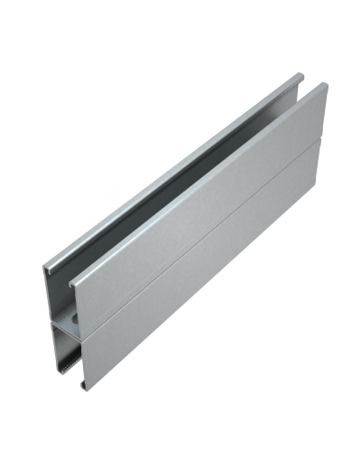 Страт-профиль двойной 41х72 L5000 мм s:1,5 HD85 КМ-профиль (2STP41-72-5000 HD85) в Рубцовске Аксессуары для лотков Pintop.ru