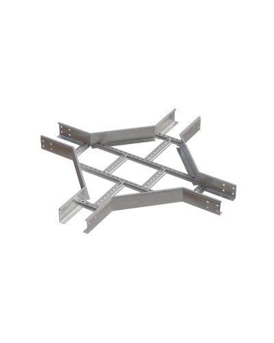 Х-разветвитель лестничный 100х100х1,2 мм HD85 N КМ-профиль (LXD100-100-1.2 HD85 N) в Рубцовске Аксессуары для лотков Pintop.ru