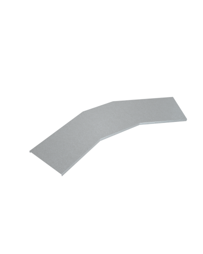 Крышка лестничного горизонтального угла 45 гр. 600 мм INOX304 КМ-Профиль (KLGL45-600 INOX304) в Рубцовске Аксессуары для лотков Pintop.ru