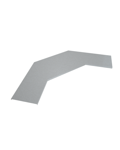 Крышка лестничного горизонтального угла 90 гр. 700 мм HD85 КМ-профиль (KLGL90-700 HD85) в Рубцовске Аксессуары для лотков Pintop.ru