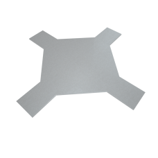 Крышка лестничного Х-разветвителя 100 мм INOX304 КМ-Профиль (KLXD100 INOX304)