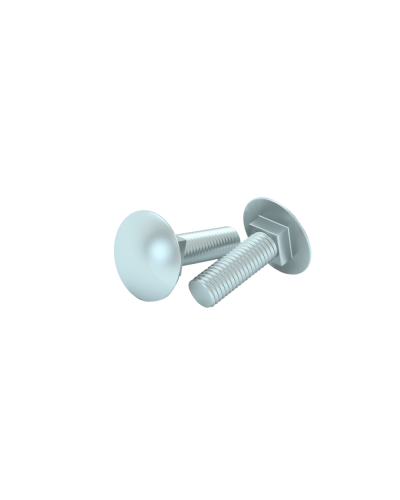 Болт с полукруглой головкой и квадратным подголовком М6х20 мм DIN 603 (упак. 150 шт) КМ-Профиль (BTG6-20) в Рубцовске Крепеж Pintop.ru