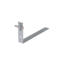 Черепичный держатель болтовой на обрешётку для прутка Ø 5-10 мм L430 мм H100 мм КМ-профиль (CDBO-L430-D5-10)