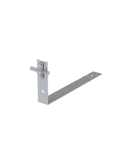 Черепичный держатель болтовой на обрешётку для прутка Ø 5-10 мм L430 мм H100 мм HD КМ-профиль (CDBO-L430-D5-10 HD) в Рубцовске Крепеж Pintop.ru