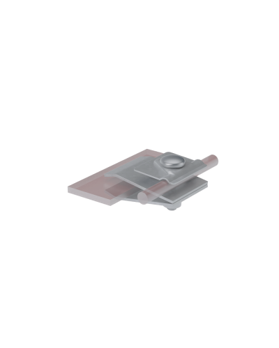 Фальцевый держатель H60 мм для прутка Ø 5-10 мм КМ-Профиль (FD-H60-D5-10) в Рубцовске Монтажные материалы Pintop.ru