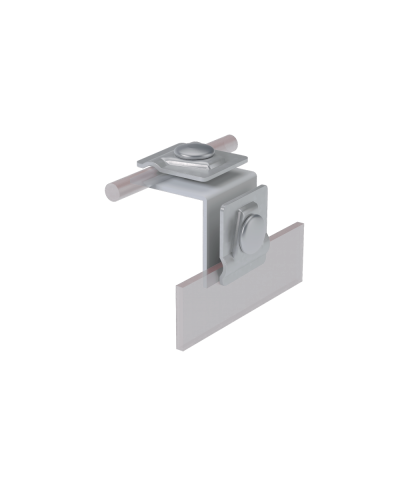 Фальцевый держатель H50 мм для прутка Ø 5-10 мм HD КМ-Профиль (FD-H50-D5-10 HD) в Рубцовске Монтажные материалы Pintop.ru
