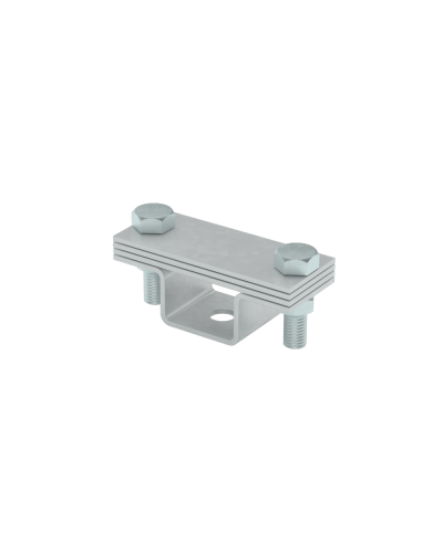 Универсальный держатель на мостовой опоре для полосы до 40 мм с 3 пластинами TD КМ-профиль (UDMO3-B40 TD) в Рубцовске Монтажные материалы Pintop.ru