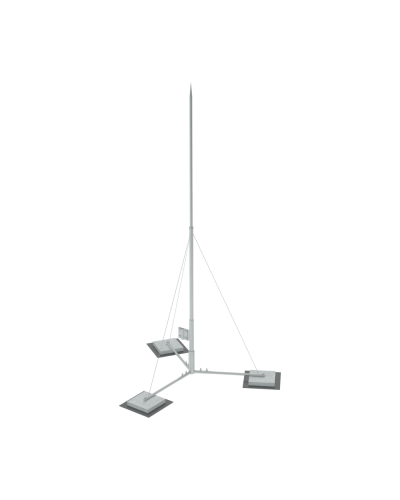 Вольностоящая молниеприемная мачта составная H2,5 м HD КМ-Профиль (VMR-H2.5 HD) в Рубцовске Монтажные материалы Pintop.ru