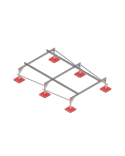 Опорная конструкция для установки оборудования TECHNORAPTOR FOOT 2000х3000 тип 1 КМ-профиль (KM-TR-F-SSEI-2000-3000-1) в Рубцовске Системы видеонаблюдения Pintop.ru