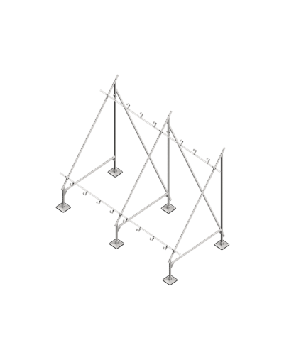 Опорная конструкция для установки нескольких солнечных панелей/коллекторов TECHNORAPTOR STEELFOOT HD КМ-профиль (KM-TR-STF-SSfMMPI-C HD) в Рубцовске Системы видеонаблюдения Pintop.ru