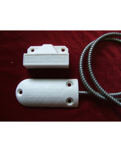 Датчик положения магнитогерконовый Магнито-Контакт ДПМ-3 исп. 07 (металлорукав из оцинкованной стали) в Рубцовске Извещатели охранные Pintop.ru