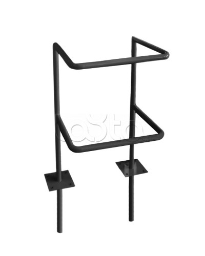 Ограждение стойки считывателя ОС-1 АЯКС, цвет черный, «под бетонирование» Магнито-контакт в Рубцовске Ограждения Pintop.ru