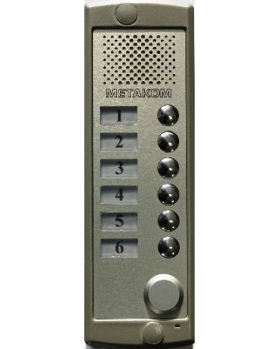 Блок вызова домофона Метаком MK6-K-RF в Рубцовске Блоки вызова многоабонентные Pintop.ru