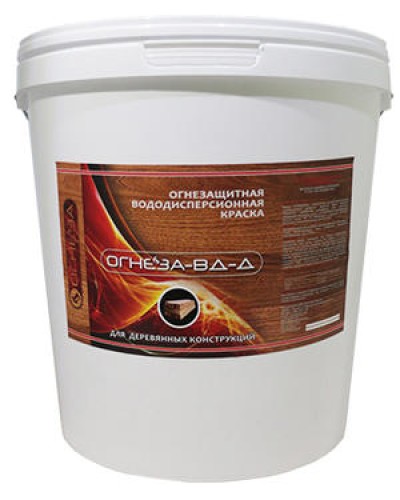 Краска огнезащитная водно-дисперсионнаявспучивающаясядля дерева Огнеза марки«ОГНЕЗА-ВД-Д» , ведро 25 кг., цвет белый в Рубцовске Огнезащитные краски Pintop.ru