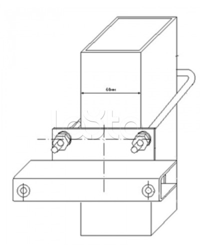 Узел крепления блоков подключения и управления БД-НР, БМ-НР, БУПР извещателей Омега-микродизайн УЗК-КС 60 в Рубцовске Кронштейны и планки для извещателей Pintop.ru