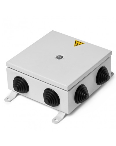 Коробка монтажная огнестойкая металлическая герметичная КМОМГ (8к х 10мм) 150х150х60 IP66 (6 вводов) ПожТехКабель (076-551) в Рубцовске Распределительные коробки Pintop.ru