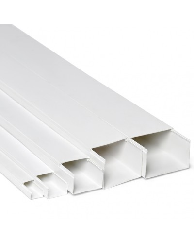 Кабель-канал 100x40x2000, двойной замок, белый (ПожТехКабель) в Рубцовске Кабель-канал Pintop.ru