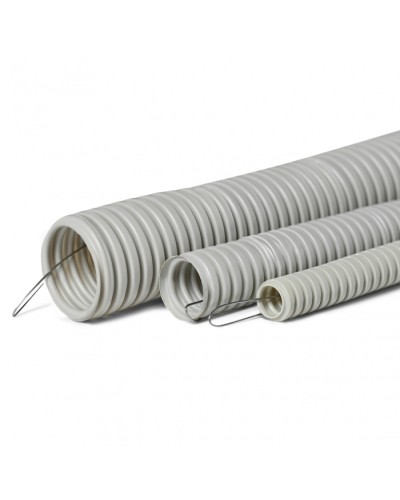 Труба гофр. тяжелая самозатух. ТГТ СЗПВХ 50 мм с зондом (15 м) ПожТехКабель 710-006 в Рубцовске Труба гофрированная Pintop.ru