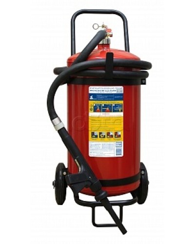 Огнетушитель ПОЖТЕХНИКА ОВП-40(з) МИГ летний (ФторПАВ) на съемн.тележке с перекр. стволом (баллон 50 л, ОТВ 40 л) в Рубцовске Огнетушители Pintop.ru