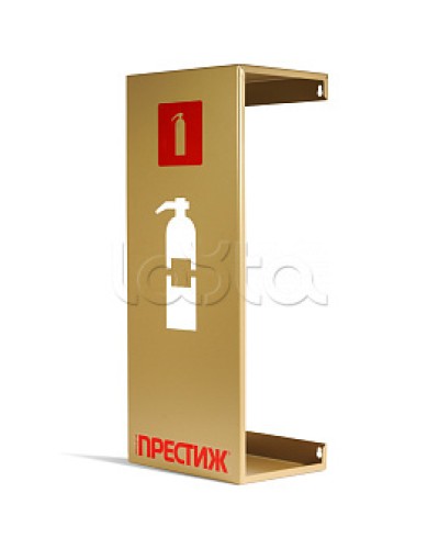 Подставка настенная под огнетушитель ПРЕСТИЖ золото ПОЖТЕХНИКА в Рубцовске Аксессуары для огнетушителей Pintop.ru