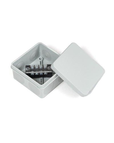 Коробка распред. двухкомп. (HF) 80х80х40 серая Промрукав (PR80.0168) в Рубцовске Распределительные коробки Pintop.ru