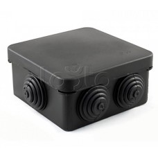 Коробка распределительная для о/п безгалогенная (HF) черная 80х80х40 (105шт/кор) Промрукав (40-0210-9005)