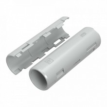 Муфта разборная d20 мм атмосферостойкая серая (10шт/320шт уп/кор) Промрукав (PR13.0430)