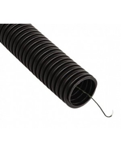 Труба гофрированная ПВХ легкая 350 Н черная с/з д20 (100 м/4800 м уп/пал) Промрукав (PR01.0055) в Рубцовске Труба гофрированная Pintop.ru