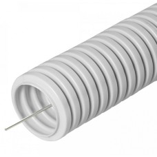 Труба гофрированная ПВХ сверхтяжелая 1100 Н серая с/з д16 (100м/5500м уп/пал) Промрукав (PR.0116321)