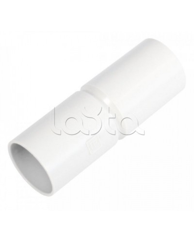 Патрубок-муфта белая д25 (40шт/480шт уп/кор) Промрукав (PR.01725б) в Рубцовске Повороты, муфты, тройники Pintop.ru