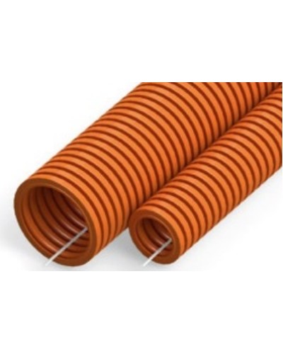 Труба гофрированная ПНД тяжёлая 750 Н безгалогенная (HF) оранжевая с/з д20 (100м/4800м уп/пал) Промрукав (PR02.0033) в Рубцовске Труба гофрированная Pintop.ru