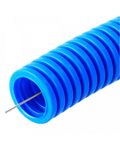 Труба гофрированная ПП лёгкая 350 Н не распространяющая горение синяя д16 (25м/уп) Промрукав (PR02.0251) в Рубцовске Труба гофрированная Pintop.ru