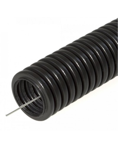Труба гофрированная ПНД тяжёлая 750 Н безгалогенная (HF) стойкая к ультрафиолету черная с/з д63 (15м/360м уп/пал) Промрукав (PR.026341) в Рубцовске Труба гофрированная Pintop.ru