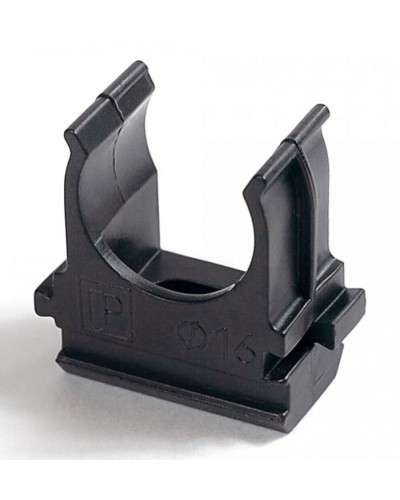 Крепёж-клипса для труб Полистирол черная д16 (100шт/2000шт уп/кор) Промрукав (PR.02716ч) в Рубцовске Держатели, клипсы, скобы Pintop.ru