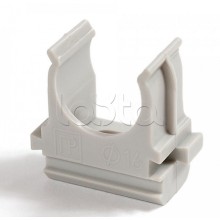 Крепёж-клипса для труб Полистирол д20 (100шт/1500шт уп/кор) Промрукав (PR.02720)