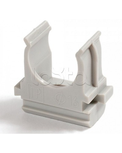 Крепёж-клипса для труб Полистирол д40 (15шт/300шт уп/кор) Промрукав (PR.02740) в Рубцовске Держатели, клипсы, скобы Pintop.ru