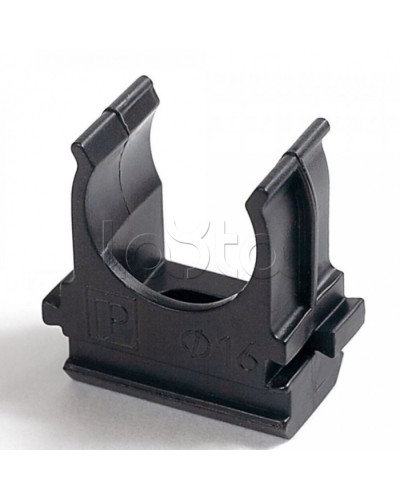 Крепёж-клипса для труб Полистирол черная д40 (15шт/300шт уп/кор) Промрукав (PR.02740ч) в Рубцовске Держатели, клипсы, скобы Pintop.ru