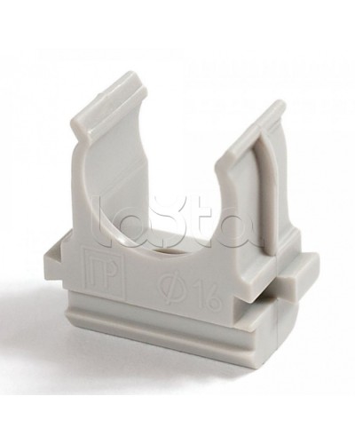 Крепеж-клипса для труб Полистирол д40 (10шт/300шт уп/кор) Промрукав (PR.02740м) в Рубцовске Держатели, клипсы, скобы Pintop.ru
