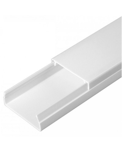 Кабель-канал белый 2-й замок в п/э 40х16 (30 м/уп) Промрукав (PR03.0052) в Рубцовске Кабель-канал Pintop.ru