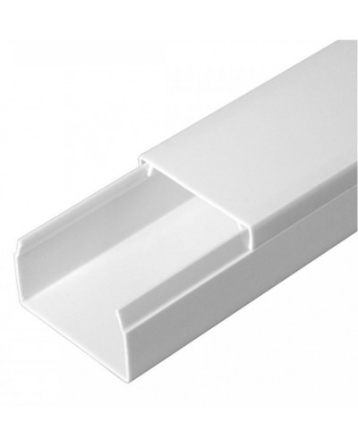 Кабель-канал белый 2-й замок в п/э 40х25 (24 м/уп) Промрукав (PR03.0053) в Рубцовске Кабель-канал Pintop.ru