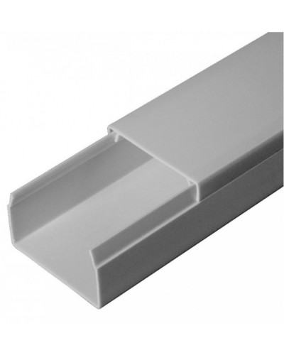 Кабель-канал серый RAL 7035 2-й замок в п/э 40х25 (30м/уп) Промрукав (PR03.0075) в Рубцовске Кабель-канал Pintop.ru