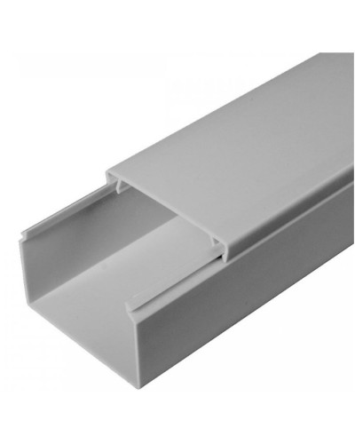 Кабель-канал серый RAL 7035 2-й замок в п/э 60х40 (40м/уп) Промрукав (PR03.0077) в Рубцовске Кабель-канал Pintop.ru