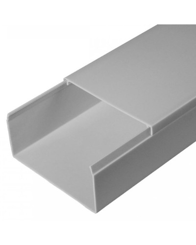 Кабель-канал серый RAL 7035 2-й замок в п/э 80х40 (30м/уп) Промрукав (PR03.0079) в Рубцовске Кабель-канал Pintop.ru