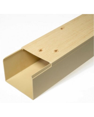 Кабель-канал сосна 2-й замок в п/э 80х60 (8 м/уп) Промрукав (PR03.0190) в Рубцовске Кабель-канал Pintop.ru