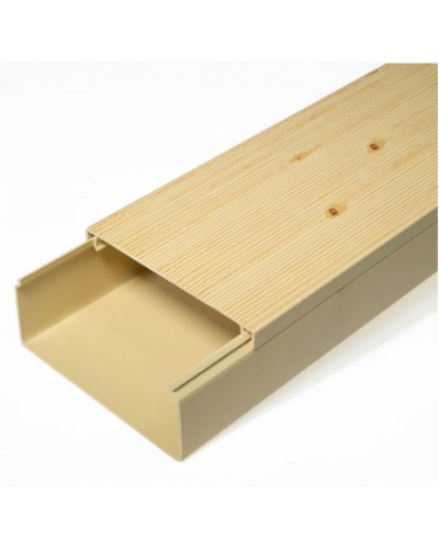 Кабель-канал сосна 2-й замок в п/э 100х40 (8 м/уп) Промрукав (PR03.0191) в Рубцовске Кабель-канал Pintop.ru