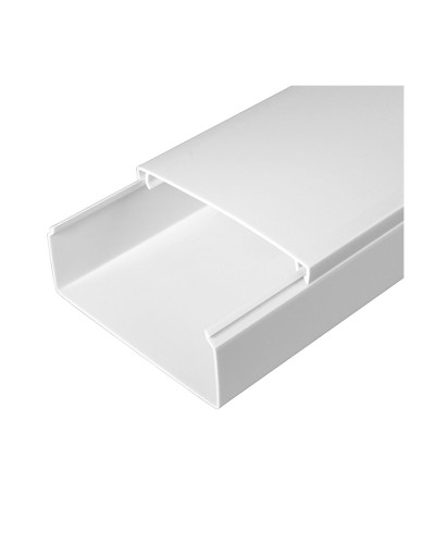Кабель-канал белый 2-й замок в п/э 100х40 (24м/уп) Промрукав PR.0510041 в Рубцовске Кабель-канал Pintop.ru